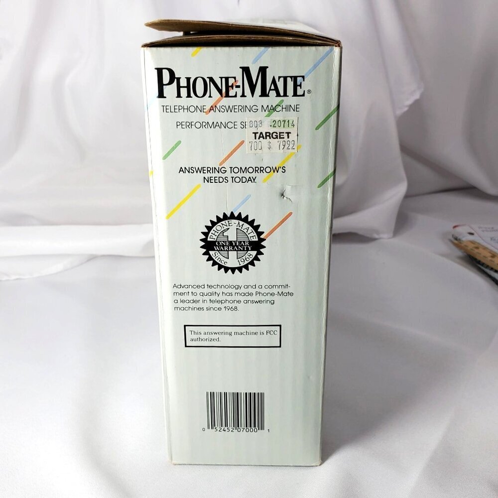 VTG 1986 Phone-Mate Telephone Answering Machine Performance Series 7000 NIB - Picture 5 of 14